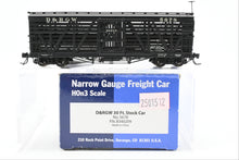 Load image into Gallery viewer, HOn3 Blackstone Models D&amp;RGW - Denver &amp; Rio Grande Western 30&#39; Stock Car No. 5678
