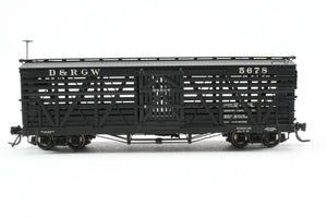 HOn3 Blackstone Models D&RGW - Denver & Rio Grande Western 30' Stock Car No. 5678