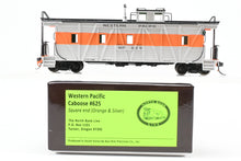 Load image into Gallery viewer, HO NEW Brass NBL - North Bank Line WP - Western Pacific Caboose #625 Square End FP Orange &amp; Silver
