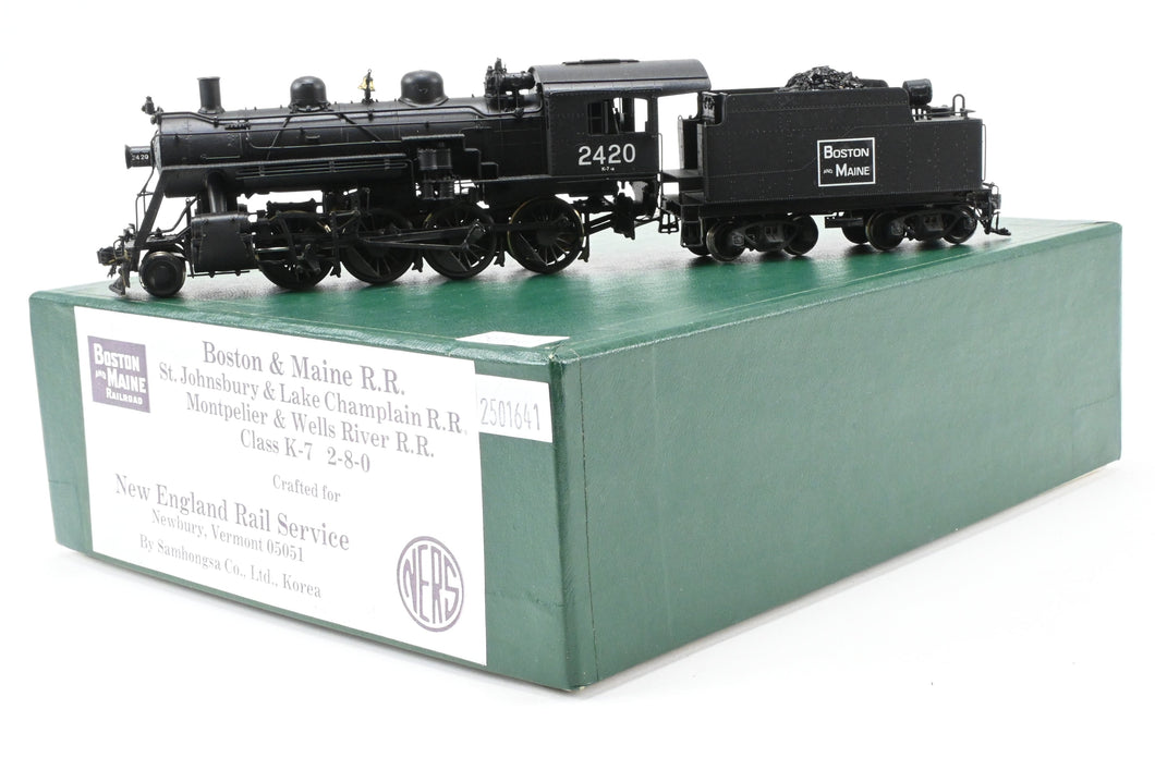 HO Brass NERS - New England Rail Service B&M -Boston & Maine Class K-7A 2-8-0 CP No. 2420