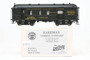 HO Brass PSC - Precision Scale Co. SP - Southern Pacific Harriman Common Standard Full 40' Baggage/RPO Class 40-BP-15 FP Sub Lettered T&NO #193