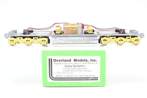 HO Brass OMI - Overland Models Inc. Various Roads Drive Systems For Rail Power Products EMD SD45 w/High Mount Brake Cylinders