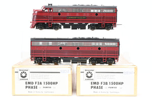 HO Brass Oriental Limited Lehigh Valley EMD F3 A/B Set PH IV Factory Painted No Numbers