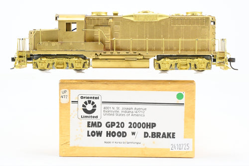HO Brass Oriental Limited Various Roads EMD GP20 2000 HP Low Hood w/Dynamic Brake
