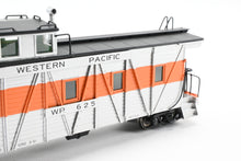 Load image into Gallery viewer, HO NEW Brass NBL - North Bank Line WP - Western Pacific Caboose #625 Square End FP Orange &amp; Silver
