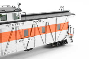 HO NEW Brass NBL - North Bank Line WP - Western Pacific Caboose #625 Square End FP Orange & Silver