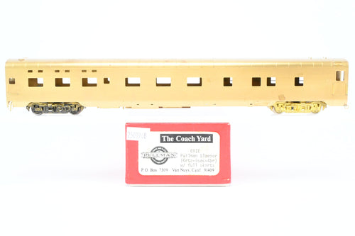 HO Brass TCY - The Coach Yard Erie Pullman Sleeper 6 Roomette-6 Section 4 Bedroom Lot 6669 Plan 4099  w/Full Skirts