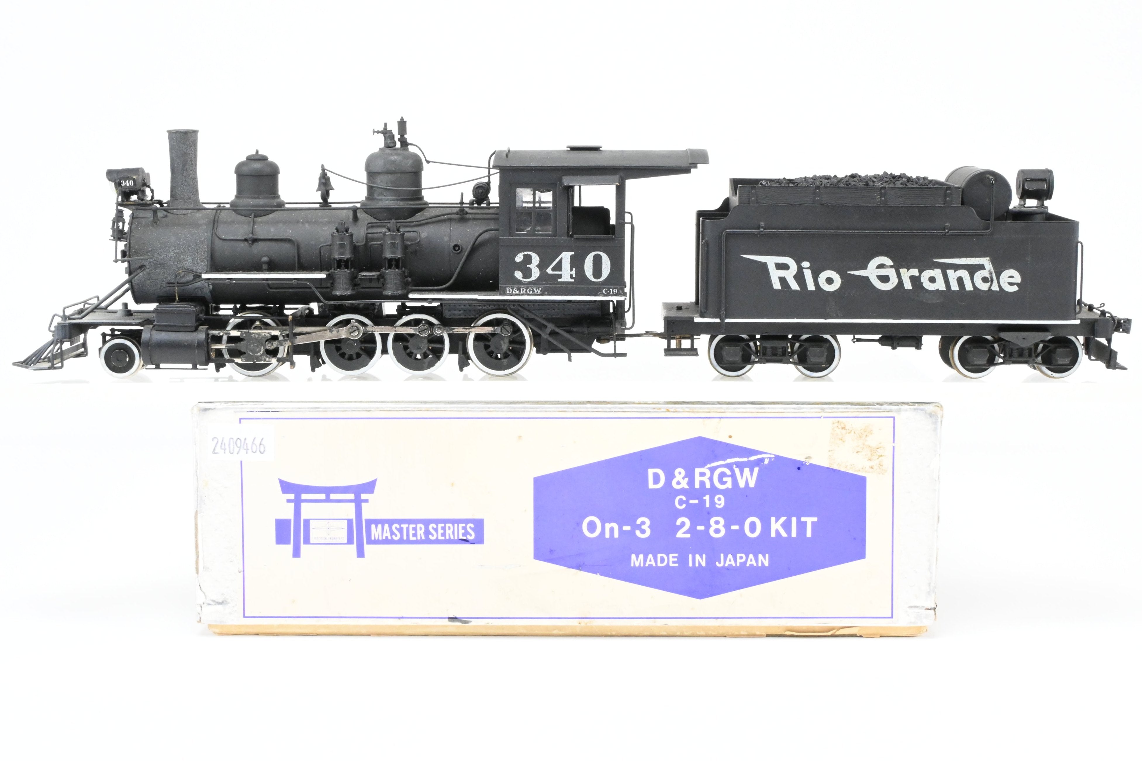 On3 Brass Balboa D&RGW - Denver & Rio Grande Western C-19 2-8-0 CP