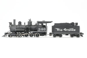 On3 Brass Balboa D&RGW - Denver & Rio Grande Western C-19 2-8-0 CP #340 Weathered