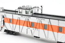 Load image into Gallery viewer, HO NEW Brass NBL - North Bank Line WP - Western Pacific Caboose #625 Square End FP Orange &amp; Silver
