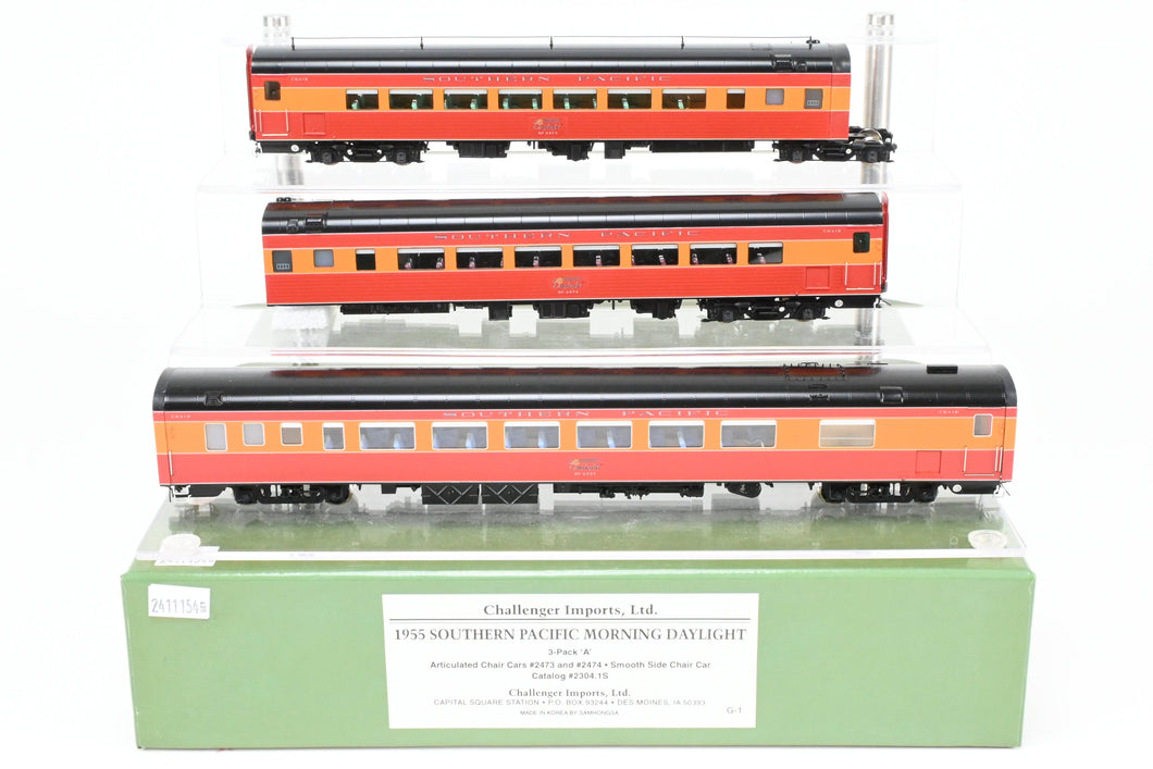 HO Brass CON CIL - Challenger Imports SP - Southern Pacific 1955 Morning Daylight 3-Pack 