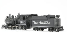 Load image into Gallery viewer, On3 Brass Balboa D&amp;RGW - Denver &amp; Rio Grande Western C-19 2-8-0 CP #340 Weathered
