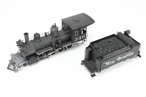 On3 Brass Balboa D&RGW - Denver & Rio Grande Western C-19 2-8-0 CP #340 Weathered