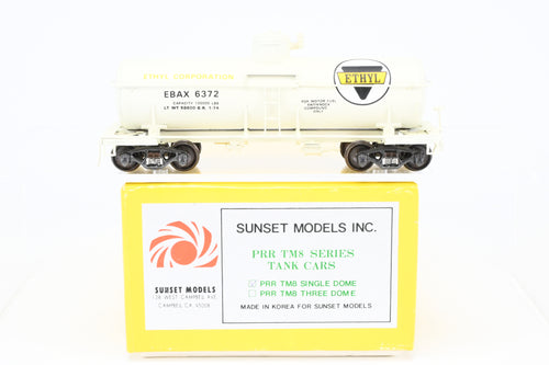 HO Brass Sunset Models PRR - Pennsylvania Railroad Class TM8 Single Dome Tank Car C/P Ethyl Corporation