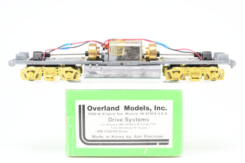 HO Brass OMI - Overland Models Inc. Various Roads Drive Systems For Athearn EMD GP40-2 w/Blomberg B Trucks & Large Fuel Tank
