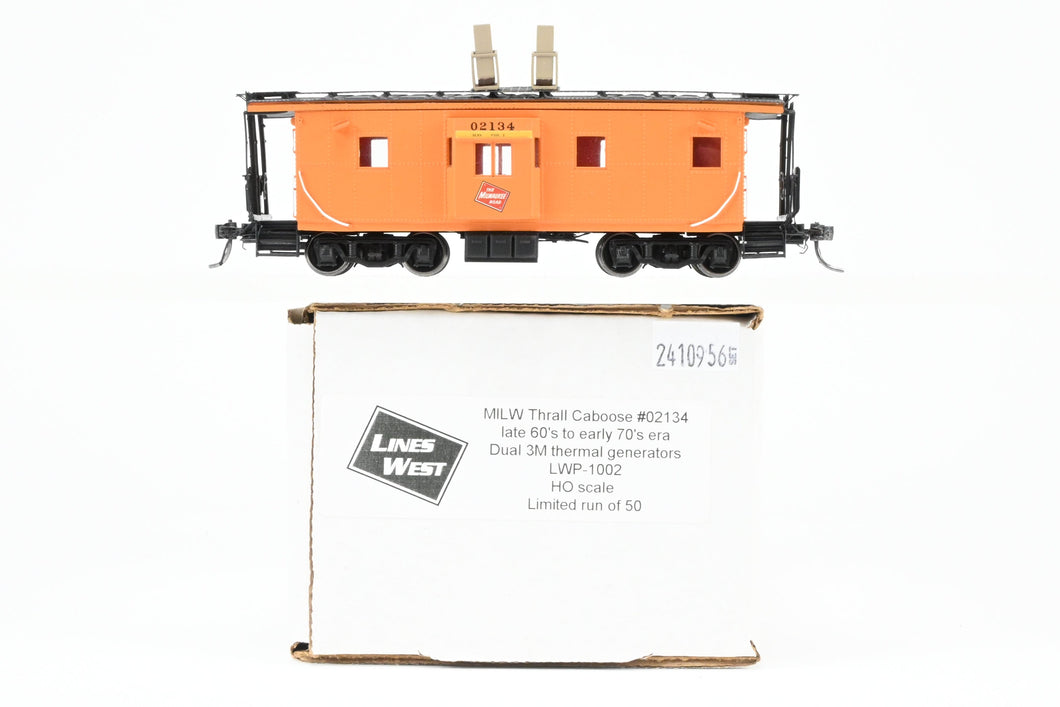 HO CON Lines West MILW - Milwaukee Road Thrall Bay Window Caboose Custom Built and FP #02134 3D Printed Model