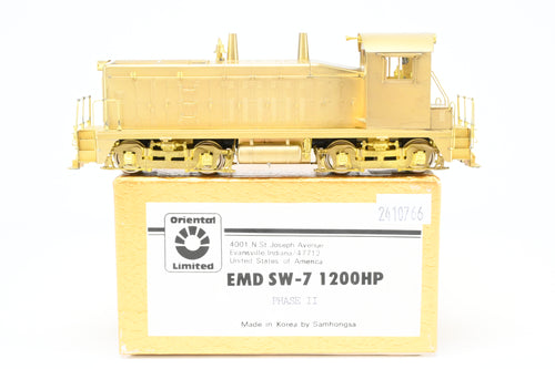 HO Brass Oriental Limited Various Roads EMD SW-7 1200HP Switcher Phase II Version