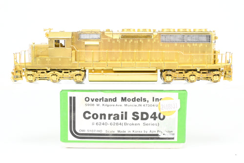 HO Brass OMI - Overland Models Inc. CR – Conrail EMD SD40 “Broken Series” Nos. 6280-6284