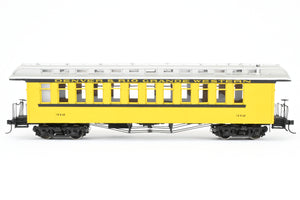 On3 Brass PSC - Precision Scale Co. D&RGW - Denver & Rio Grande Western Open End Coach, Custom Painted No. 312 "Silverton Scheme" ISSUES AS-IS