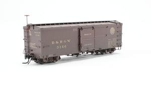 HOn3 Blackstone Models D&RGW - Denver & Rio Grande Western 30' Box Car Moffat Tunnel No. 3146 Weathered