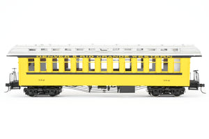 On3 Brass PSC - Precision Scale Co. D&RGW - Denver & Rio Grande Western Open End Coach, Custom Painted No. 312 "Silverton Scheme" ISSUES AS-IS