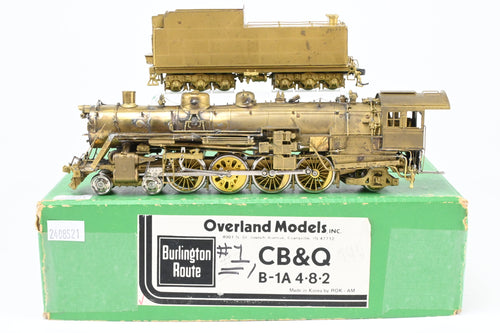 HO Brass OMI - Overland Models CB&Q - Burlington Route B-1A 4-8-2 Custom Modified by Joe G. Collias