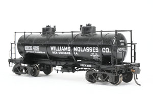 HO Brass W&R Enterprises Various Roads HTCX 10,000 Gallon 3-Dome Tank Car With High Walkway C/P Williams Molasses Co.