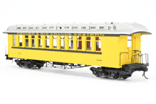 Load image into Gallery viewer, On3 Brass PSC - Precision Scale Co. D&amp;RGW - Denver &amp; Rio Grande Western Open End Coach, Custom Painted No. 312 &quot;Silverton Scheme&quot; ISSUES AS-IS
