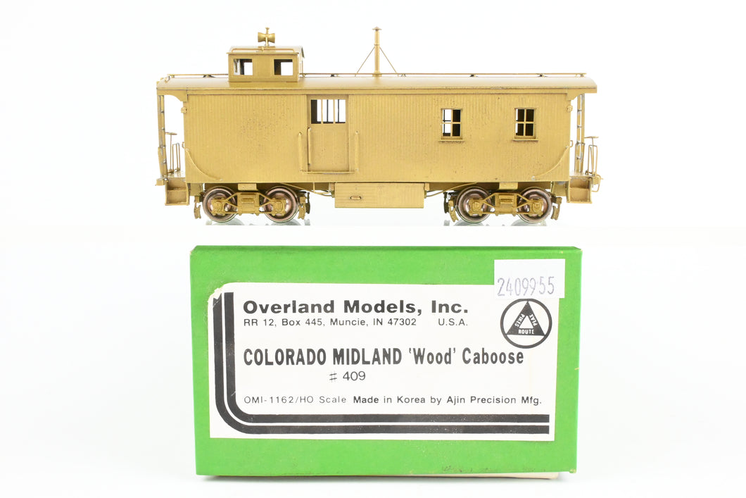 HO Brass OMI - Overland Models, Inc. CM - Colorado Midland Wood Side-Door Caboose #409