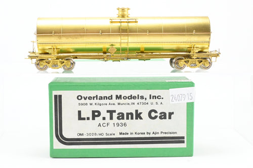 HO Brass OMI - Overland Models, Inc. Various Roads ACF 1936 L. P. Tank Car
