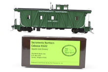 Load image into Gallery viewer, HO NEW Brass NBL - North Bank Line SN -Sacramento northern Caboose #1632 Square End FP Green
