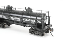 Load image into Gallery viewer, HO Brass W&amp;R Enterprises Various Roads HTCX 10,000 Gallon 3-Dome Tank Car With High Walkway C/P Williams Molasses Co.
