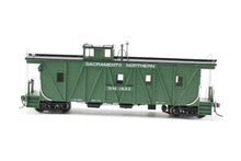 Load image into Gallery viewer, HO NEW Brass NBL - North Bank Line SN - Sacramento Northern Caboose #1632 Square End FP Green
