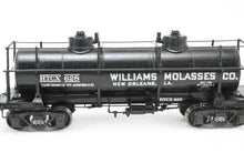 Load image into Gallery viewer, HO Brass W&amp;R Enterprises Various Roads HTCX 10,000 Gallon 3-Dome Tank Car With High Walkway C/P Williams Molasses Co.
