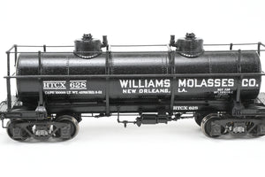 HO Brass W&R Enterprises Various Roads HTCX 10,000 Gallon 3-Dome Tank Car With High Walkway C/P Williams Molasses Co.