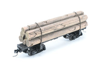 Load image into Gallery viewer, HOn3 Micro-Trains Various Roads 30’ Skeleton Log Car With Load
