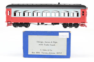 HO Scale Soho CA&E - Chicago Aurora & Elgin #101 Trailer Coach Interurban CP Not lettered