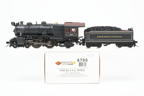 HO BLI - Broadway Limited Imports PRR- Pennsylvania Railroad E-6 Class 4-4-2 Atlantic FP No. 460 w/ Smoke Paragon 4 Sound/DC/DCC 