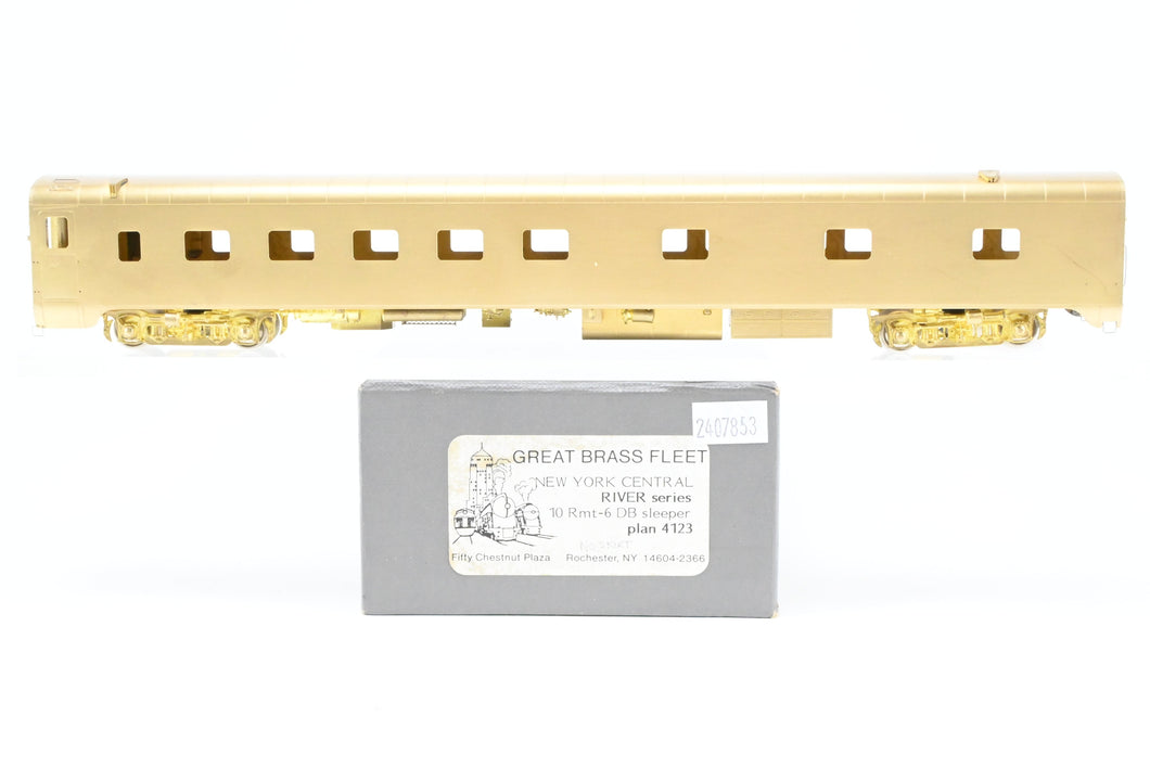 HO Brass Great Brass Fleet NYC - New York Central Pullman 10-6 Sleeper River Series Plan 4123