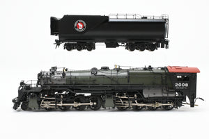 HO Brass CON  CIL - Challenger Imports GN - Great Northern Class N-3 2-8-8-0 w/Vestibule Cab FP Glacier Park Paint Scheme #2008