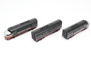 HO Brass Oriental Limited SP - Southern Pacific EMD F3A/F3B/F3A 1500 HP Phase II/II Set Factory Painted Black Widow