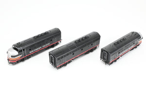HO Brass Oriental Limited SP - Southern Pacific EMD F3A/F3B/F3A 1500 HP Phase II/II Set Factory Painted Black Widow