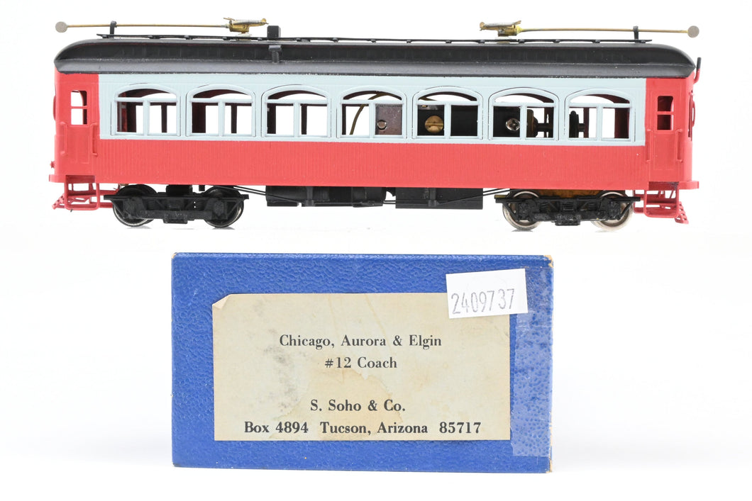 HO Scale Soho CA&E - Chicago Aurora & Elgin #12 Coach Interurban CP Not lettered