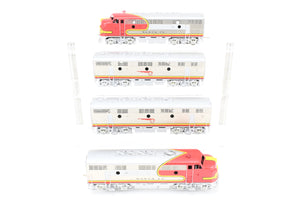 HO Brass Oriental Limited ATSF - Santa Fe EMD F7 Phase II 1500 HP A/B/B/A Set Factory Plated and Painted