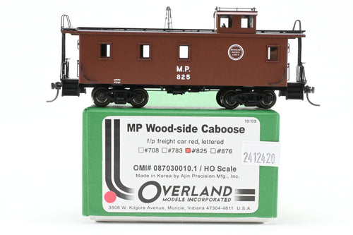HO Brass OMI - Overland Models, Inc. MP - Missouri Pacific Wood-Side Caboose F/P #825