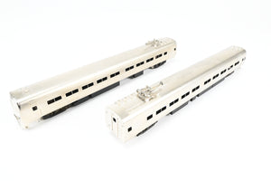 HO Brass Gem Models PC - Penn Central/Amtrak Budd "Metroliner" 2-Car Set (1 Powered/1 Dummy) Factory Plated, Unlettered