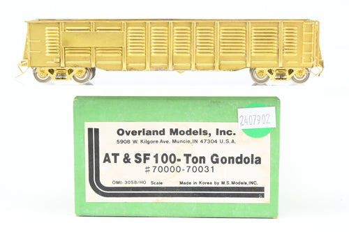 HO Brass OMI - Overland Models, Inc. ATSF - Santa Fe 100 Ton Gondola #70000-70031