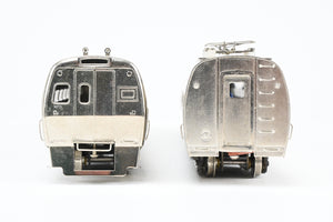 HO Brass Gem Models PC - Penn Central/Amtrak Budd "Metroliner" 2-Car Set (1 Powered/1 Dummy) Factory Plated, Unlettered