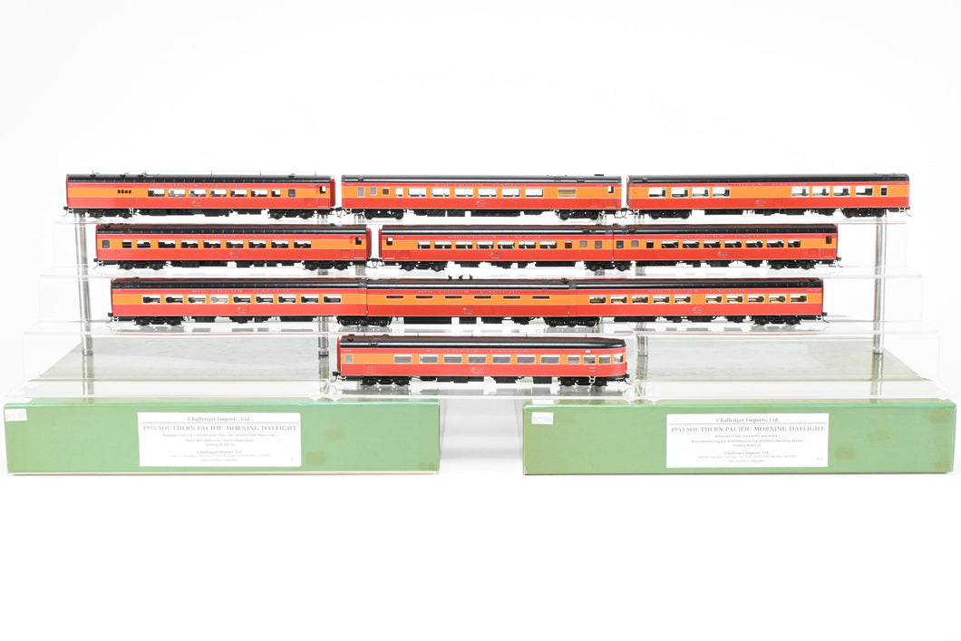 HO Brass CON CIL - Challenger Imports SP - Southern Pacific 1955 Morning  Daylight 10-Car Full Train Set FP