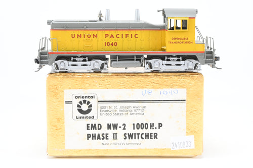 HO Brass Oriental Limited UP - Union Pacific EMD NW-2 1000HP PH II Switcher Custom Painted AS-IS